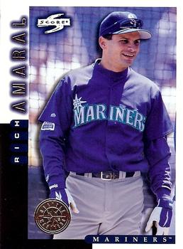 1998 Score Seattle Mariners #14 Rich Amaral Front