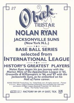 2009 TriStar Obak #37 Nolan Ryan Back