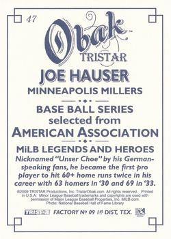 2009 TriStar Obak #47 Joe Hauser Back