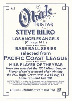 2009 TriStar Obak #61 Steve Bilko Back