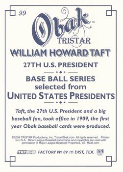 2009 TriStar Obak #99 William Howard Taft Back