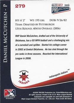 2009 TriStar PROjections #279 Daniel McCutchen Back