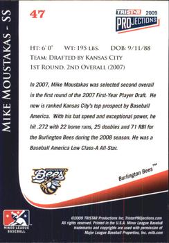 2009 TriStar PROjections #47 Mike Moustakas Back