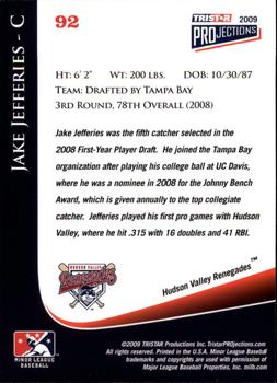 2009 TriStar PROjections #92 Jake Jefferies Back