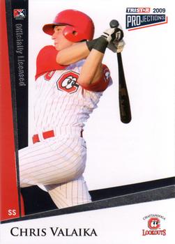 2009 TriStar PROjections #126 Chris Valaika Front