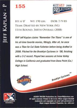 2009 TriStar PROjections #155 Jeff Kaplan Back