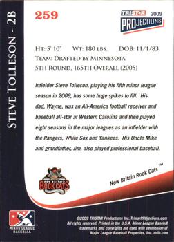 2009 TriStar PROjections #259 Steve Tolleson Back