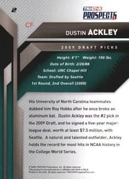 2009 TriStar Prospects Plus #2a Dustin Ackley Back