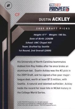 2009 TriStar Prospects Plus #2b Dustin Ackley  Back