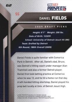 2009 TriStar Prospects Plus #62 Daniel Fields Back