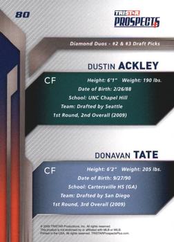2009 TriStar Prospects Plus #80 Dustin Ackley / Donavan Tate Back