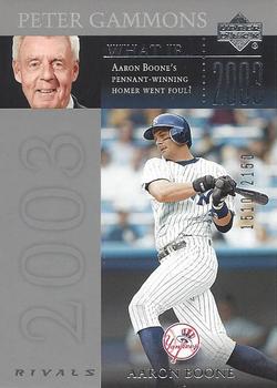 2004 UD Rivals - What If #WI-1 Aaron Boone Front