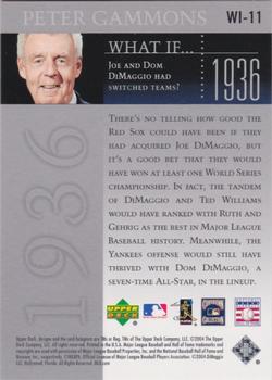 2004 UD Rivals - What If #WI-11 Joe DiMaggio Back