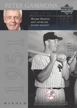 2004 UD Rivals - What If #WI-13 Mickey Mantle Front