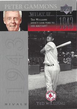 2004 UD Rivals - What If #WI-19 Ted Williams Front