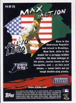 2006 Topps Opening Day - Sports Illustrated For Kids #14 Julio Lugo Back