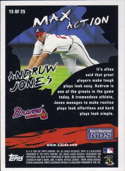 2006 Topps Opening Day - Sports Illustrated For Kids #15 Andruw Jones Back