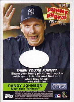 2006 Topps Opening Day - Sports Illustrated For Kids #16 Nick Johnson / Randy Johnson Back