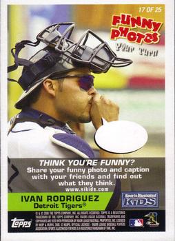 2006 Topps Opening Day - Sports Illustrated For Kids #17 Tadahito Iguchi / Ivan Rodriguez Back