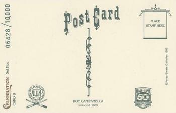 1989 Perez-Steele Celebration #8 Roy Campanella Back