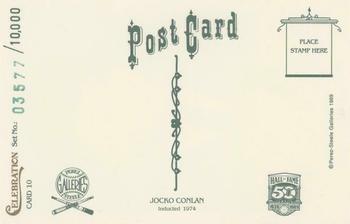 1989 Perez-Steele Celebration #10 Jocko Conlan Back