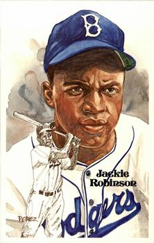 1980-01 Perez-Steele Hall of Fame Series 1-15 #89 Jackie Robinson Front