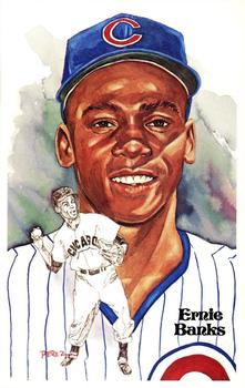 1980-01 Perez-Steele Hall of Fame Series 1-15 #158 Ernie Banks Front