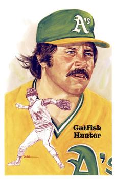 1980-01 Perez-Steele Hall of Fame Series 1-15 #198 Catfish Hunter Front
