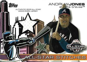2004 Topps - All-Star Stitches #ASR-AJ Andruw Jones Front