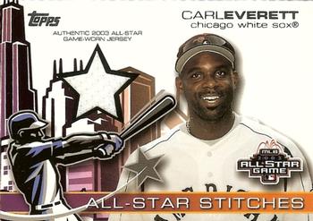 2004 Topps - All-Star Stitches #ASR-CE Carl Everett Front