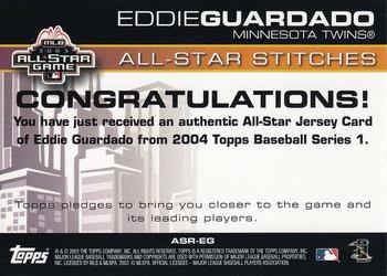 2004 Topps - All-Star Stitches #ASR-EG Eddie Guardado Back