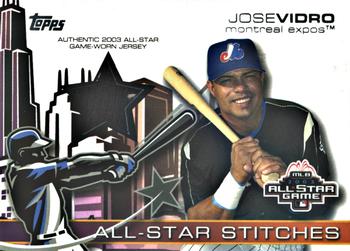 2004 Topps - All-Star Stitches #ASR-JV Jose Vidro Front