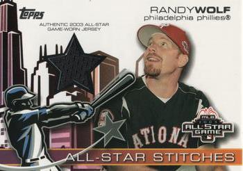 2004 Topps - All-Star Stitches #ASR-RW Randy Wolf Front