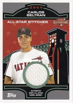 2005 Topps - All-Star Stitches Relics #ASR-CB Carlos Beltran Front