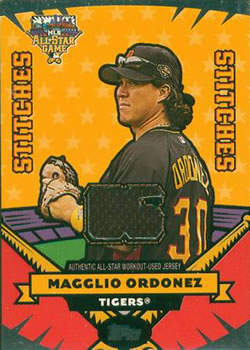 2006 Topps Updates & Highlights - All-Star Stitches #AS-MO Magglio Ordonez Front