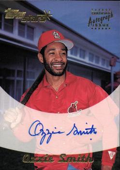 2000 Topps Stars - Autographs #OS Ozzie Smith Front