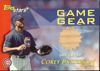 2000 Topps Stars - Game Gear Bats #GGB3 Corey Patterson Front
