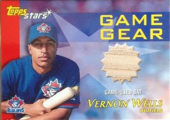2000 Topps Stars - Game Gear Bats #GGB5 Vernon Wells Front