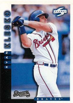 1998 Score Atlanta Braves #6 Ryan Klesko Front