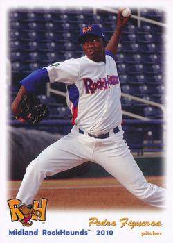 2010 Grandstand Midland RockHounds #NNO Pedro Figueroa Front