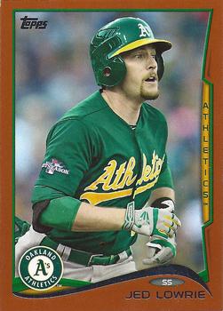 2014 Topps - Orange #607 Jed Lowrie Front