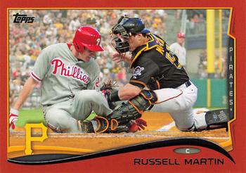 2014 Topps - Orange #360 Russell Martin Front