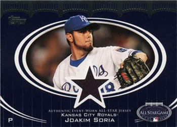 2008 Topps Updates & Highlights - All-Star Stitches #AS-JS Joakim Soria Front