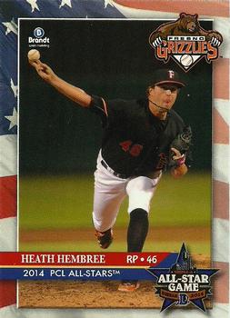 2014 Brandt Pacific Coast League All-Stars #8 Heath Hembree Front