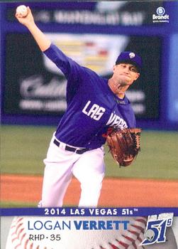 2014 Brandt Las Vegas 51s #29 Logan Verrett Front