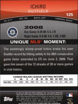 2009 Topps Unique #125 Ichiro Back