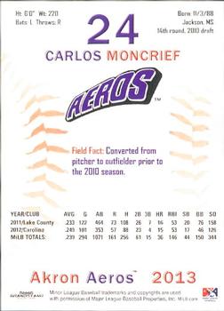 2013 Grandstand Akron Aeros #NNO Carlos Moncrief Back