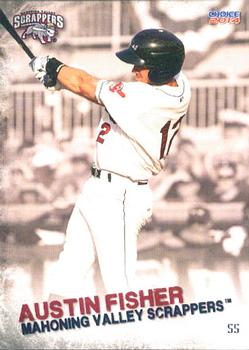 2014 Choice Mahoning Valley Scrappers #13 Austin Fisher Front