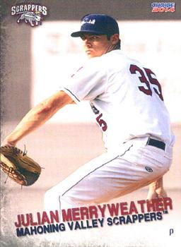 2014 Choice Mahoning Valley Scrappers #24 Julian Merryweather Front