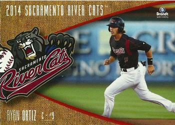 2014 Brandt Sacramento River Cats #20 Ryan Ortiz Front